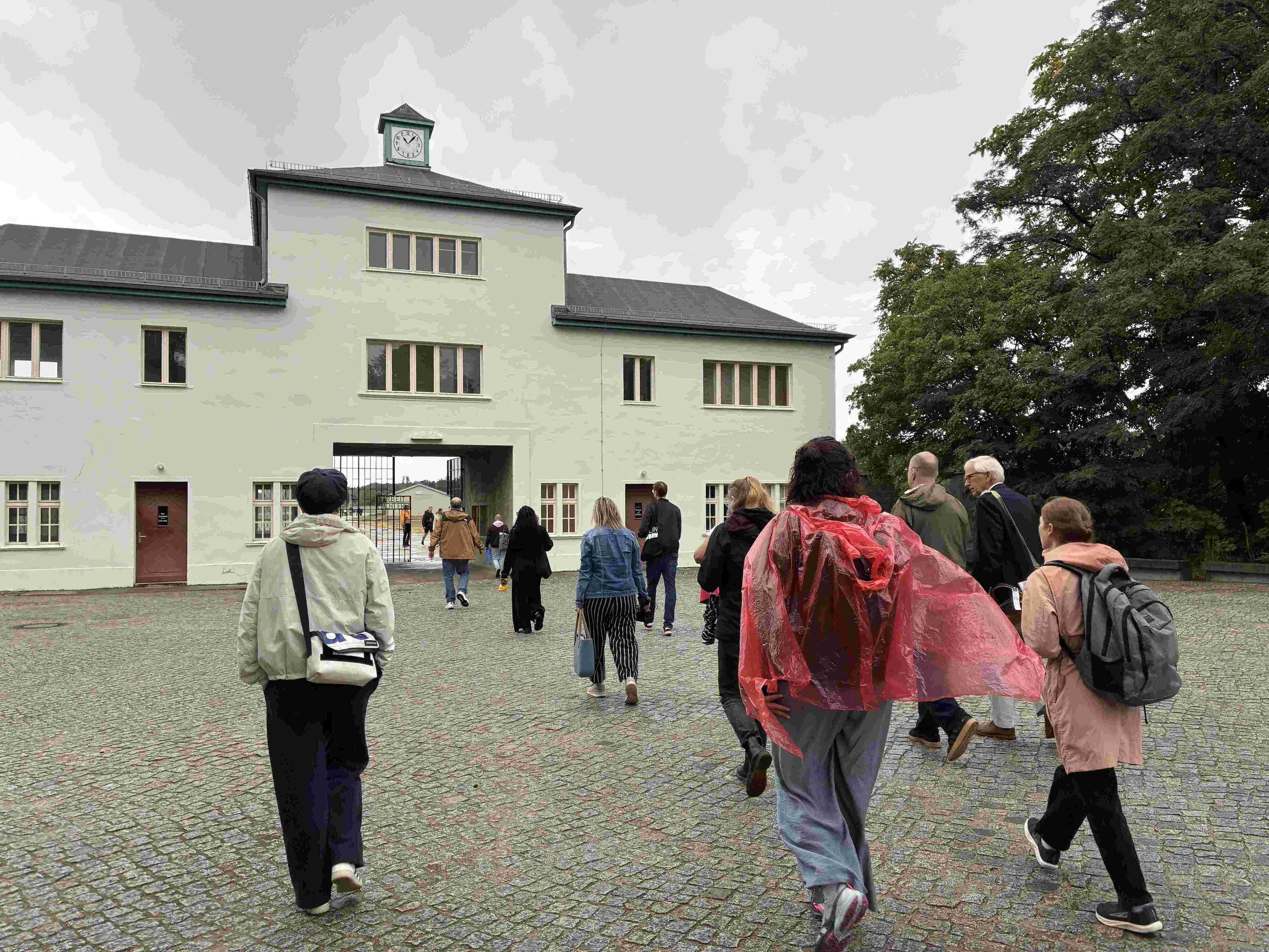 Entrance gate to the former Sachsenhausen concentration camp