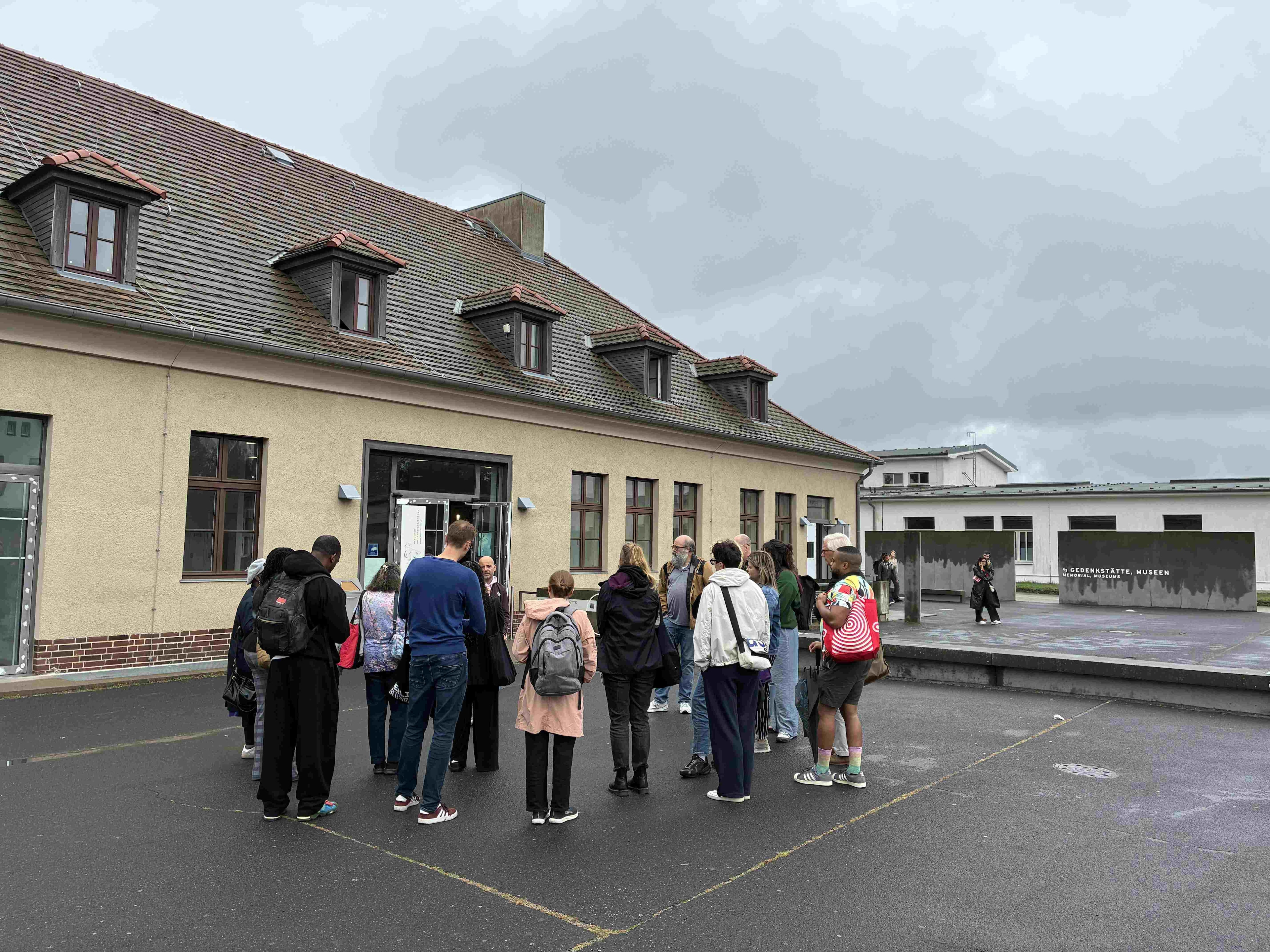 At the Sachsenhausen Memorial
